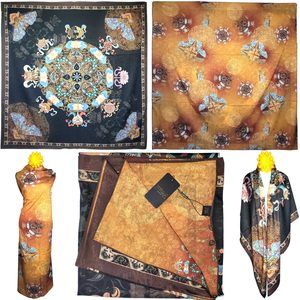 NWT Double Sided Silk Scarf 53"x53" Large Square Shawl Wrap XiangYunShal 22681